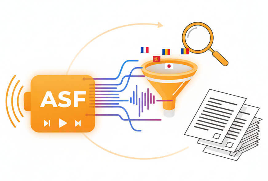 asf to text conversion