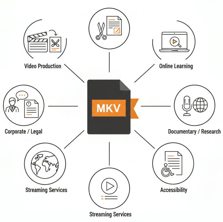 mkv transcription applications