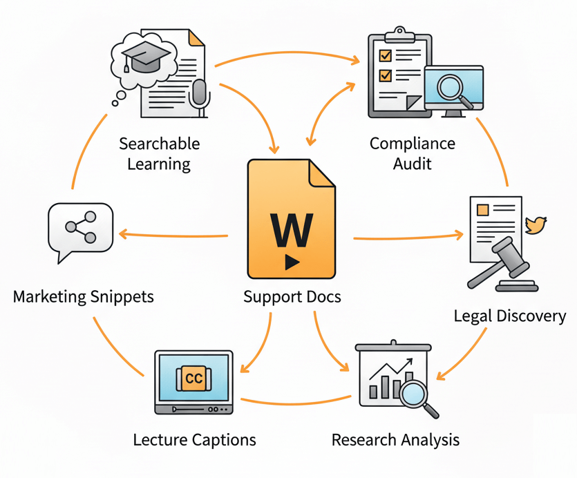 wmv transcription use cases