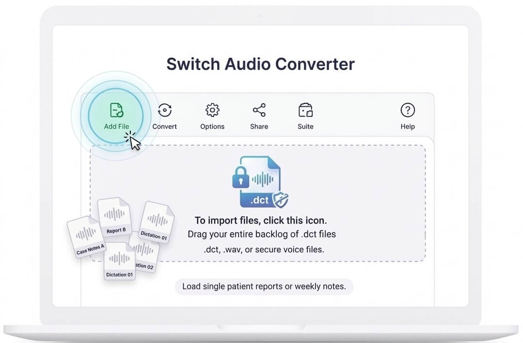 add dct files to converter