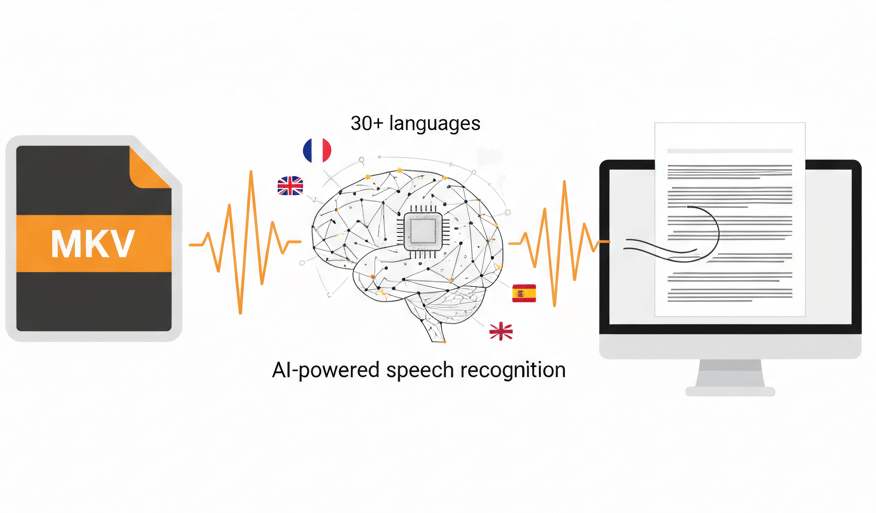 mkv to text conversion