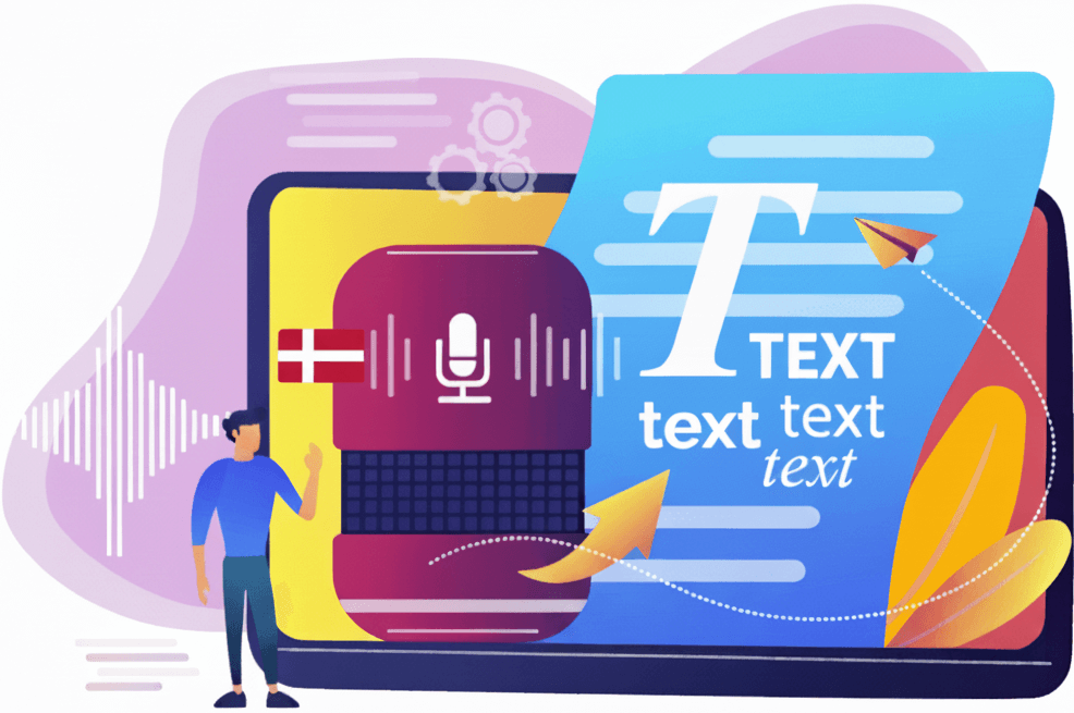 ai transskribering dansk