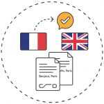 transcript translation french to english