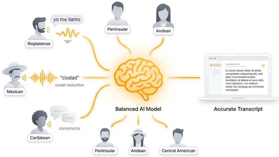 domain models for spanish transcription