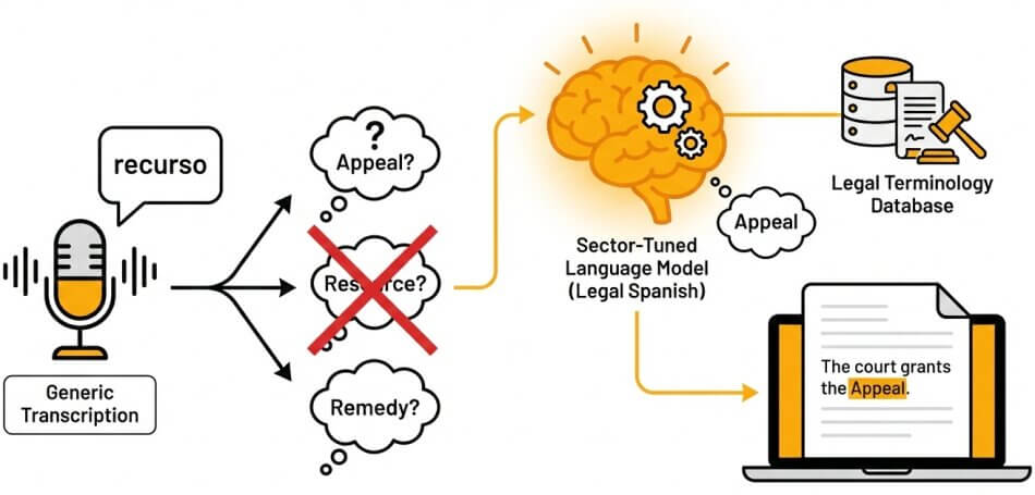 spanish voice to text recognition engine